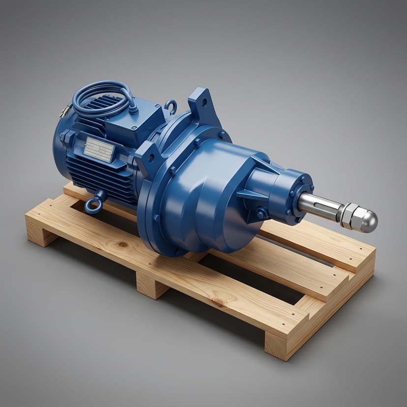 Right angle cycloidal gearbox for space-constrained robot modules - Variant 8